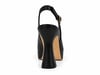 Alpelli Siyah Hakiki Deri Platform Topuklu Slingback Ayakkabı