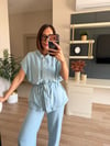 Açık Mavi Tensel Denim Takım