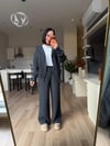 Antrasit Çift Fermuarlı Triko Takım