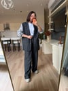 Antrasit Tasarım Blazer - Palazzo Takım