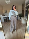Beyaz Leopar Baskılı Sweat