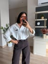 Beyaz Leopar Gömlek