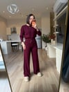 Bordo Çıtçıt Detaylı Takım