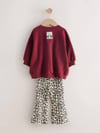 Bordo Leopar Minnie Takım