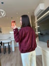 Bordo Premium Süet Ceket