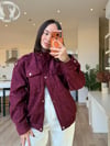 Bordo Premium Süet Ceket