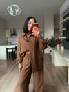 Camel Tasarım Taşlı Gömlek& Pantolon Takım