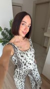 Desenli Mat Saten Bluz Pantolon Takım