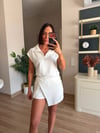 Ekru Şort Etekli Spor Takım