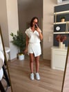 Ekru Şort Etekli Spor Takım