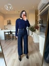 Gece Mavisi Wide Leg Jean