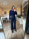 Gece Mavisi Wide Leg Jean