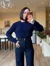 Gece Mavisi Wide Leg Jean