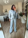 Gri Tasarım Blazer Ceket Pantolon Takım