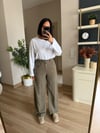 Haki Beli Lastikli Tensel Denim
