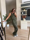Haki Denim Bluz Pantolon Takım