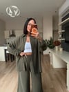 Haki Tasarım Taşlı Gömlek& Pantolon Takım