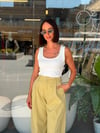 İthal Fıstık Yeşili Balon Pantolon