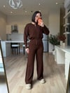 Kahve Çıtçıt Detaylı Takım