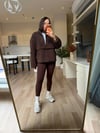 Kahve Peluş Sweatshirt