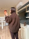 Kahve Peluş Sweatshirt