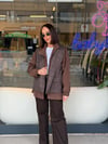 Kahve Tasarım Blazer Görünümlü Ceket