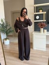 Kahve Üçlü Modal Takım