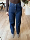 Kahve Yaka Denim Ceket& Pantolon Takım