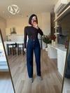 Kahve Yaka Denim Ceket& Pantolon Takım