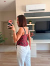 Kırmızı Denim Tasarım Korse 