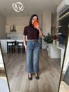 Koyu Mavi Wide Leg Jean
