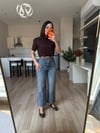 Koyu Mavi Wide Leg Jean