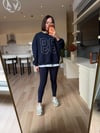 Lacivert 99 Zımbalı Sweatshirt