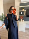 Lacivert Ceket& Modal Elbise Takım