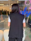 Lacivert Çizgili Yelek& Pantolon Takım