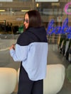 Lacivert Gömlek Detaylı Tasarım Takım