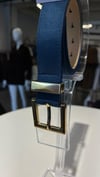 Lacivert Süet Gold Tokalı Kemer