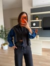 Marka Model Antrasit Denim Detaylı Takım 