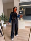 Marka Model Antrasit Denim Detaylı Takım 