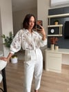Marka Model Beyaz Güpür Gömlek
