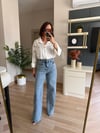 Marka Model Beyaz İncili Gömlek