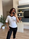 Marka Model Beyaz Yanı Büzgülü Tshirt