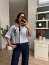 Marka Model Boncuk İşlemeli Kısa Kollu Gömlek