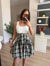 Marka Model Ekose Desenli Tasarım Elbise