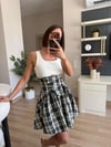 Marka Model Ekose Desenli Tasarım Elbise