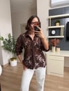 Marka Model Kahverengi Güpür Gömlek