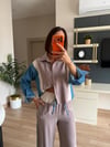 Marka Model Krem Denim Detaylı Takım 