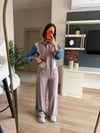 Marka Model Krem Denim Detaylı Takım 