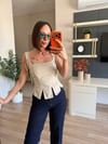 Marka Model Krem Korse Bluz 