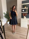 Marka Model Lacivert Çift Görünümlü Elbise
